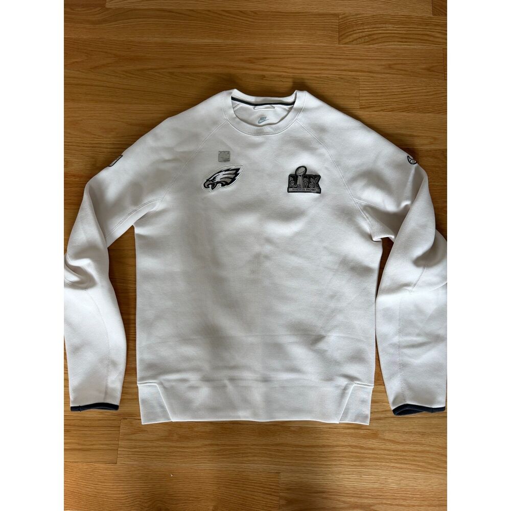 Nike Philadelphia Eagles Super Bowl LII 52 NFL Crewneck Sweatshirt White